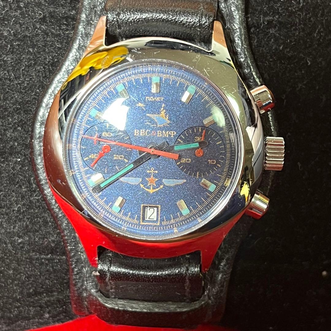 希少 腕時計 手巻き POLJOT ポレオット ロシア 海軍航空隊