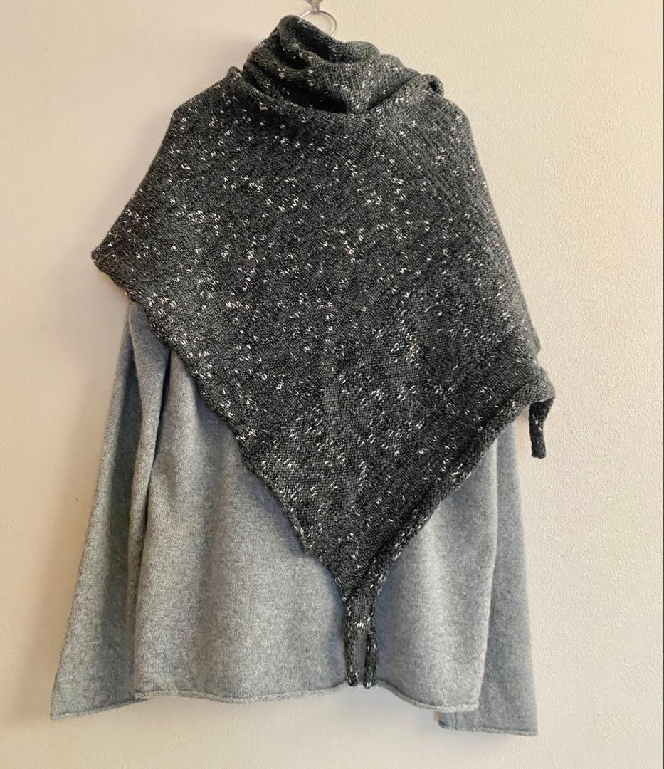 ヨーガンレール　美品　ウールコットンのケープ　ババグーリ