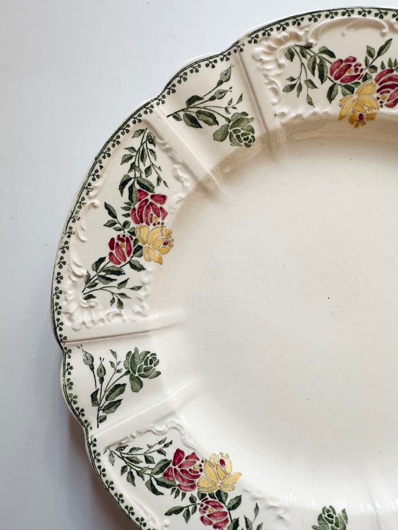 サルグミンヌ フランス アンティーク プレート 皿 平皿 ブロカント