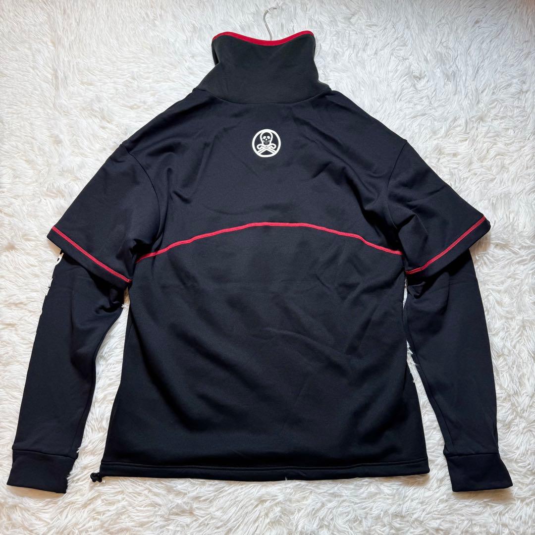 トシ様未使用に近い マークアンドロナ 長袖 タートル フリース 重ね着風 XL