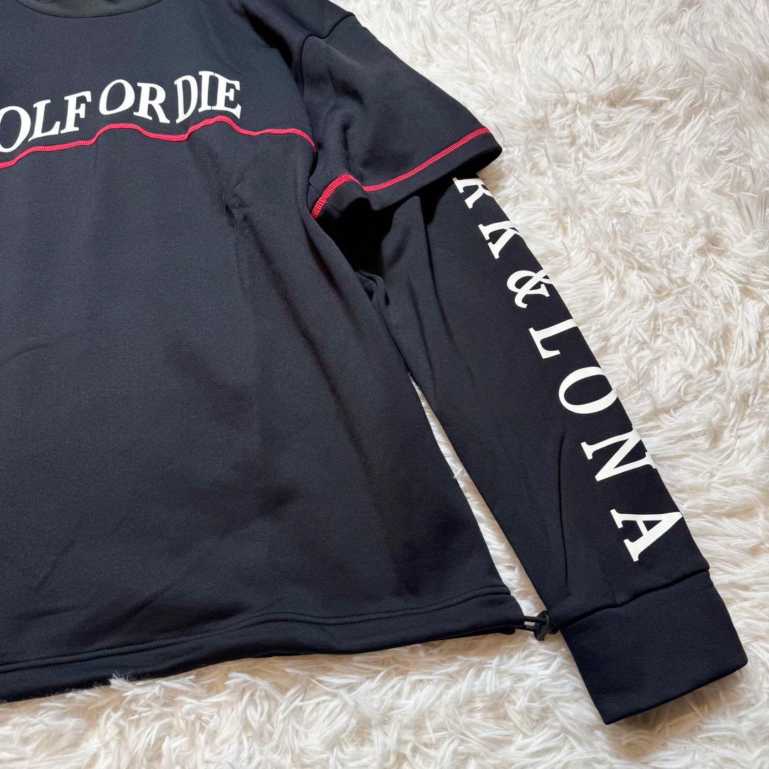 トシ様未使用に近い マークアンドロナ 長袖 タートル フリース 重ね着風 XL