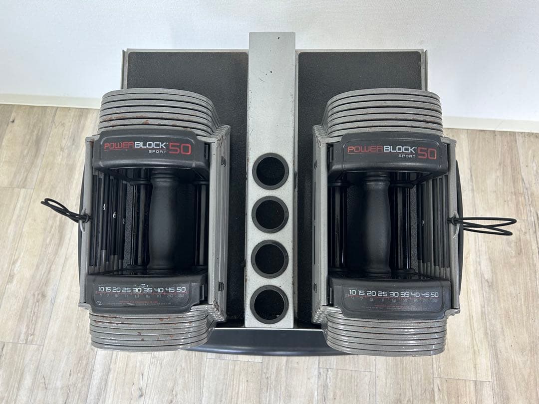 POWER BLOCK SP50パワーブロック スタンド付き23kg x 2個② パワー