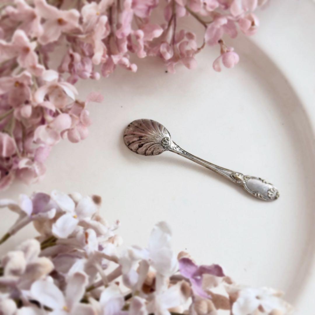 フランスアンティーク　布花　ライラック　シャビー