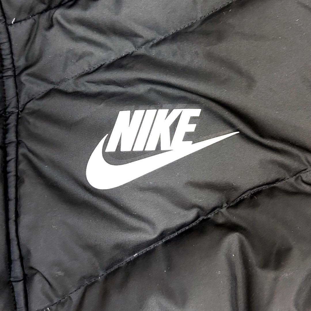 【美品】NIKE ロングダウンコート ベンチコート Mサイズ ブラック
