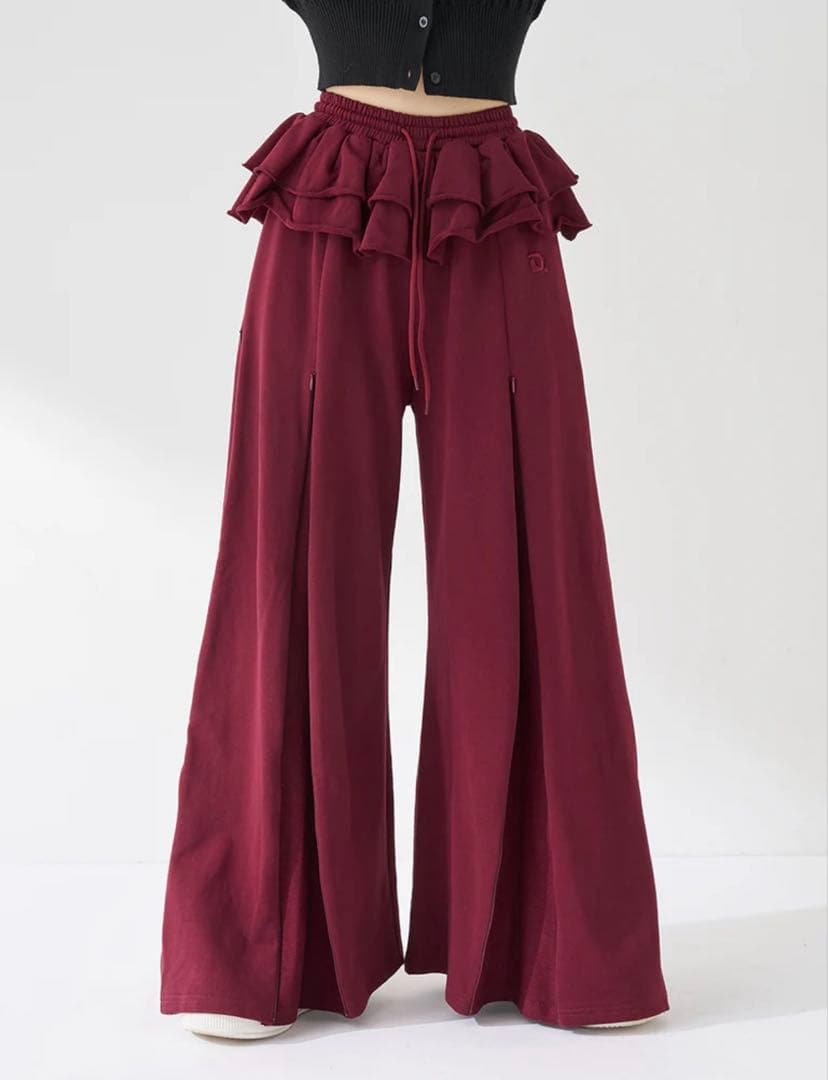 ダーリッチ darich ユーズドルックフリルスウェットパンツ FREE