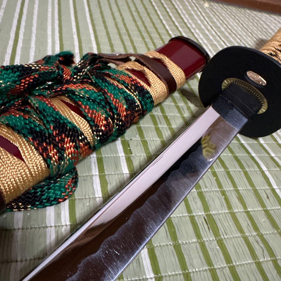 模造刀　模擬刀　武士　侍　伝統工芸　剣　ソード　太刀　小太刀　鞘　鍔　赤　朱色