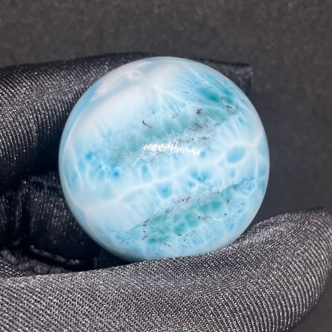 美品 ラリマー スフィア 大玉 丸玉 34mm 59.4g天然石 パワーストーン