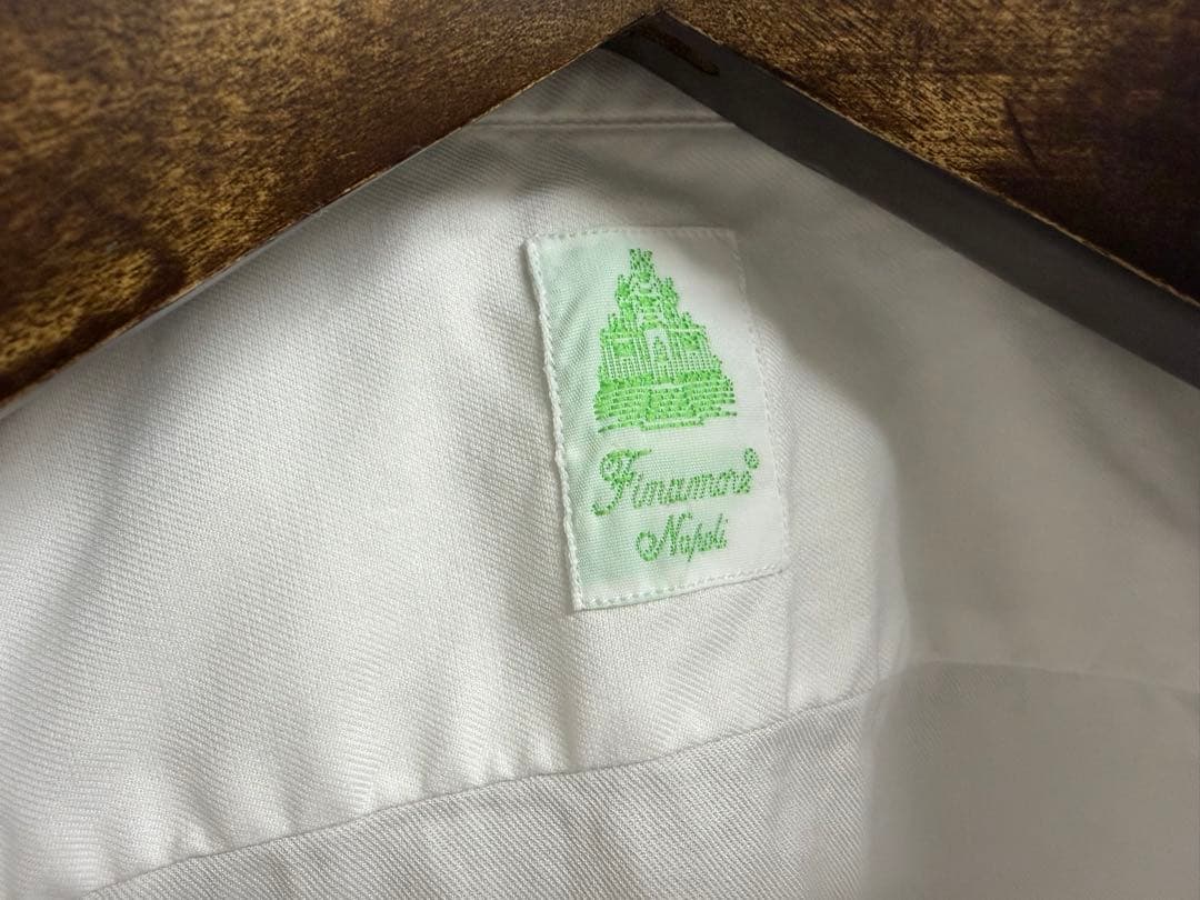 新品同 フィナモレ finamore シャツ 白 37 ショート3.3万円