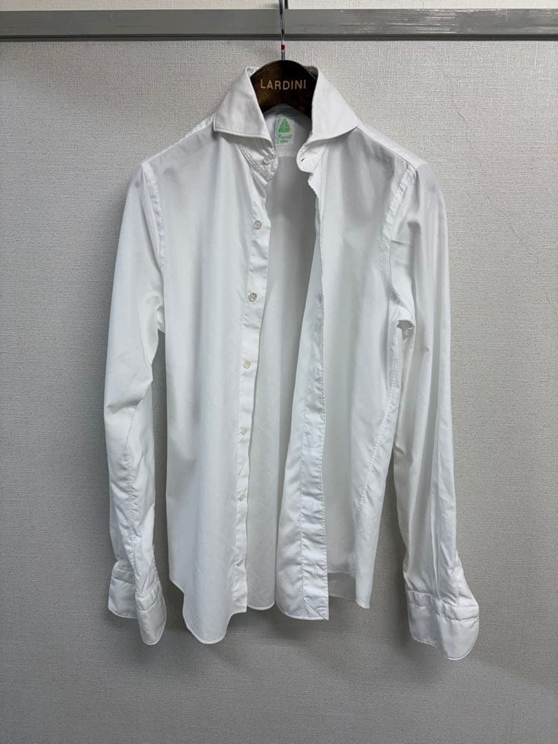 新品同 フィナモレ finamore シャツ 白 37 ショート3.3万円