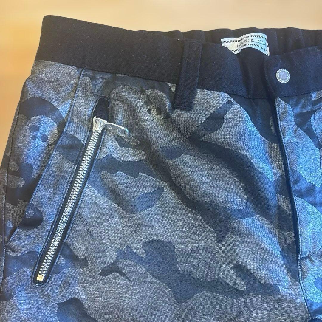 ◼️MARK&LONA◼️美品L◼️高機能中綿パンツ◼️黒迷彩　カモフラ