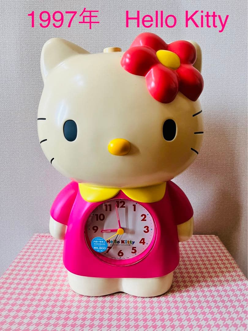 レトロ ハローキティ 1997年 大きな目覚まし時計 - メルカリ
