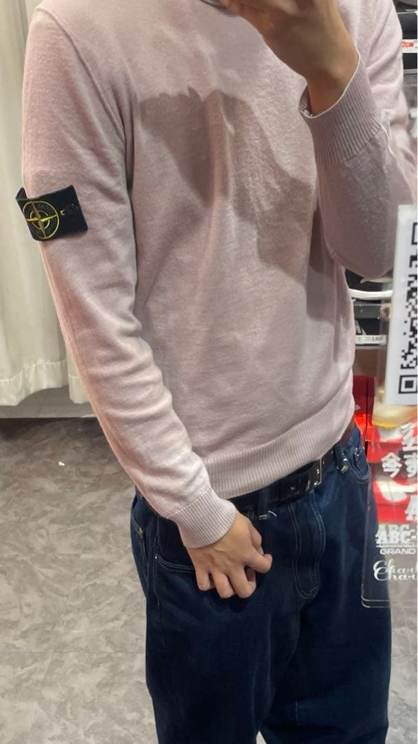 STONE  ピンク ニット