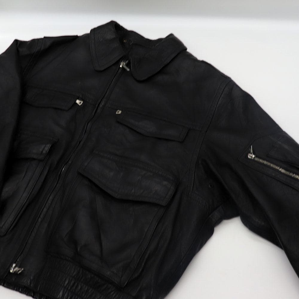 90's HACKEL&CO ドイツ警察 レザーポリスマンジャケット ライナー付