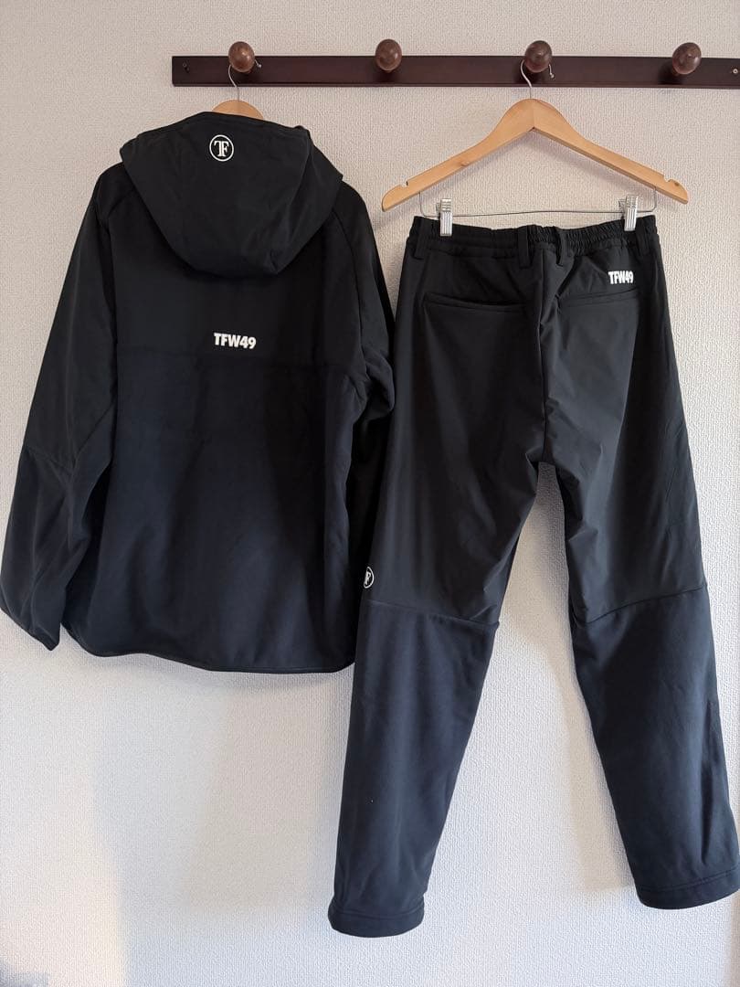 TFW49 フーディ パンツ セットアップ FLEECE ブラック