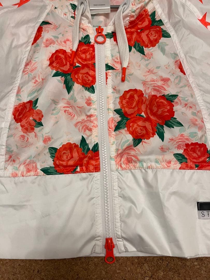 極美品 アディダス ステラマッカートニー ナイロンジャケット 花柄