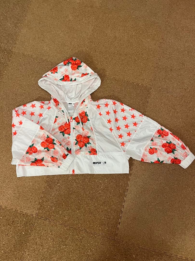 極美品 アディダス ステラマッカートニー ナイロンジャケット 花柄