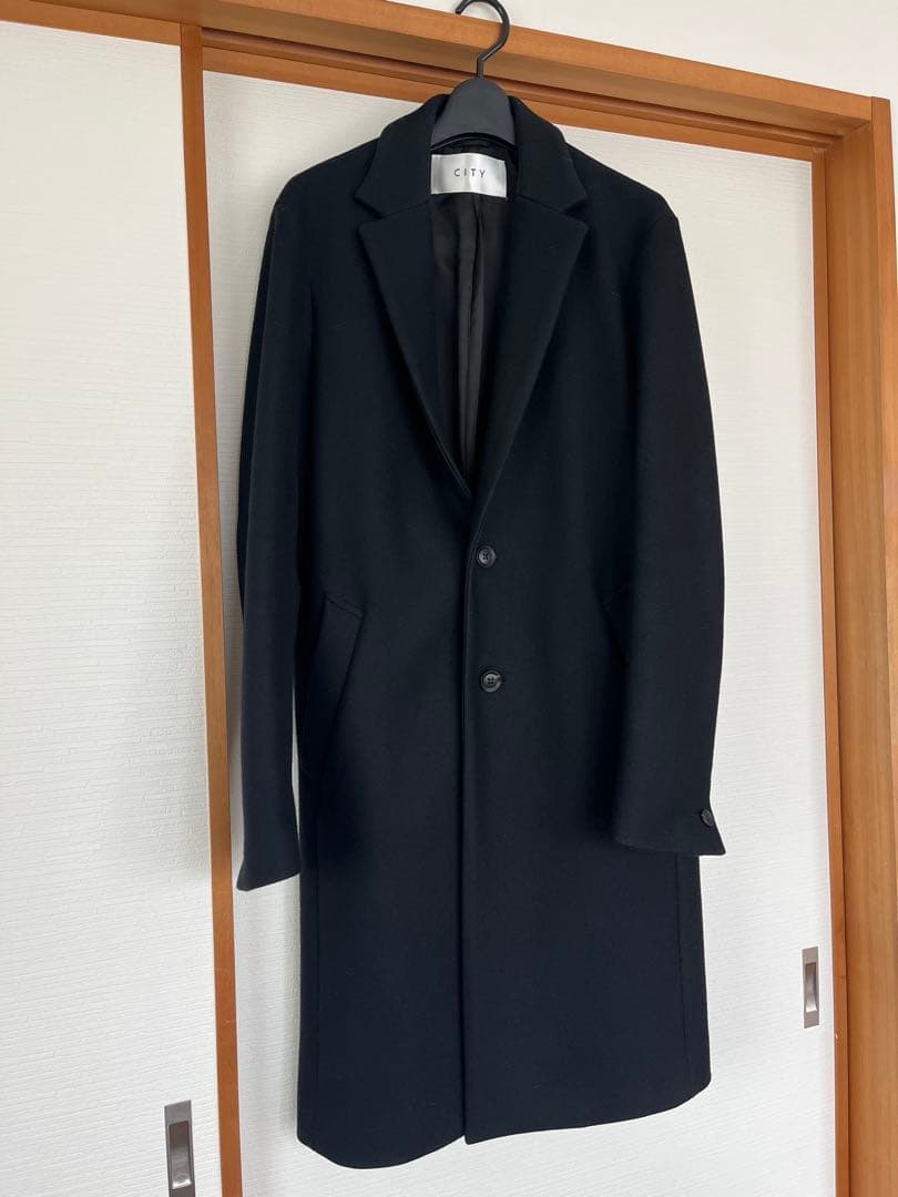 united tokyo CITY ブラック チェスターコート　Lサイズ united tokyo CITY ブラック チェスターコート Lサイズ UNITED TOKYO