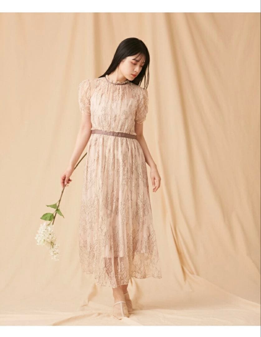 JILL by JILL STUART バイカラーレースドレス