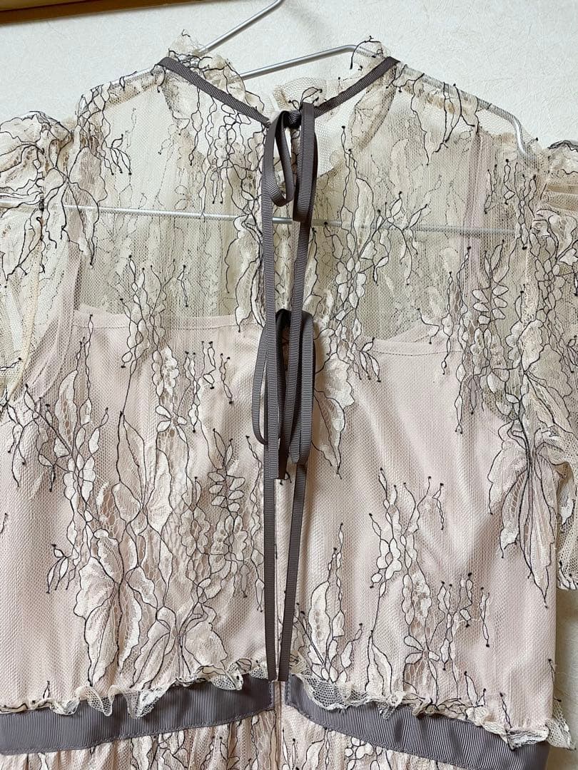 JILL by JILL STUART バイカラーレースドレス