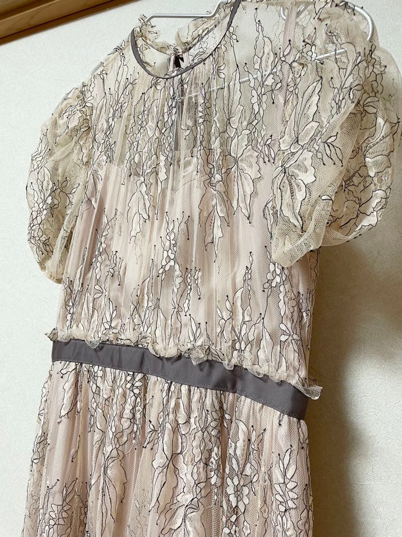 JILL by JILL STUART バイカラーレースドレス