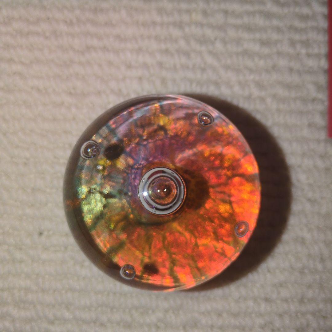 野口ガラス 四季玉 秋 L