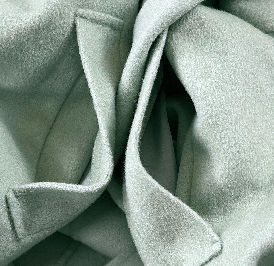 iCB カシミヤ ウールリバー ベルテッドコート 大きめサイズ