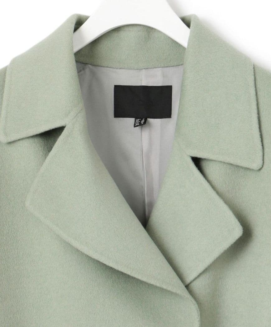 iCB カシミヤ ウールリバー ベルテッドコート 大きめサイズ