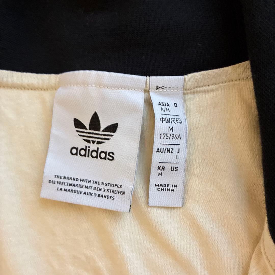 adidas アイボリー ジップアップジャージ M - トップス新 モデル