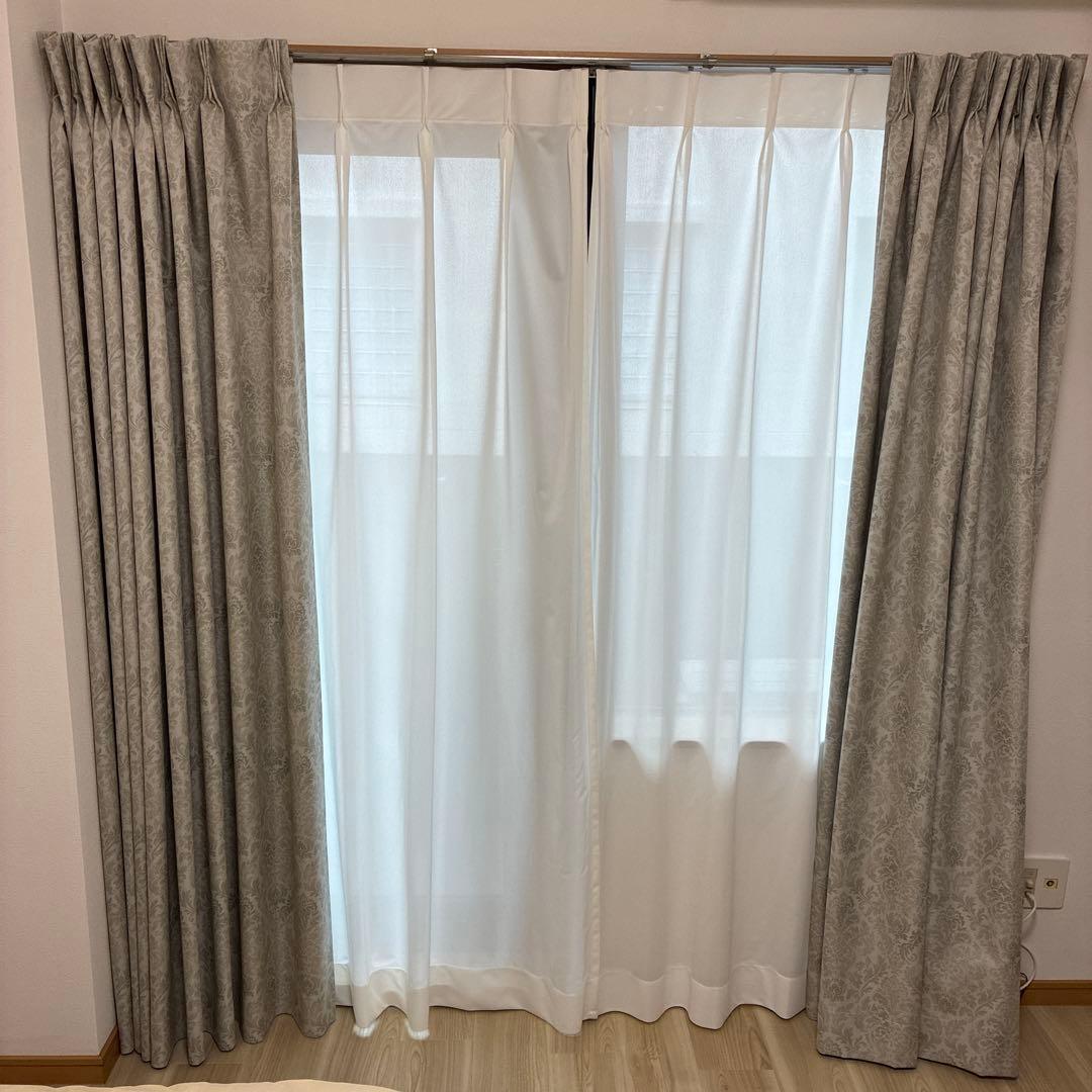 遮光率100%完全1級遮光カーテン「ジーク」 遮像遮熱レースカーテン