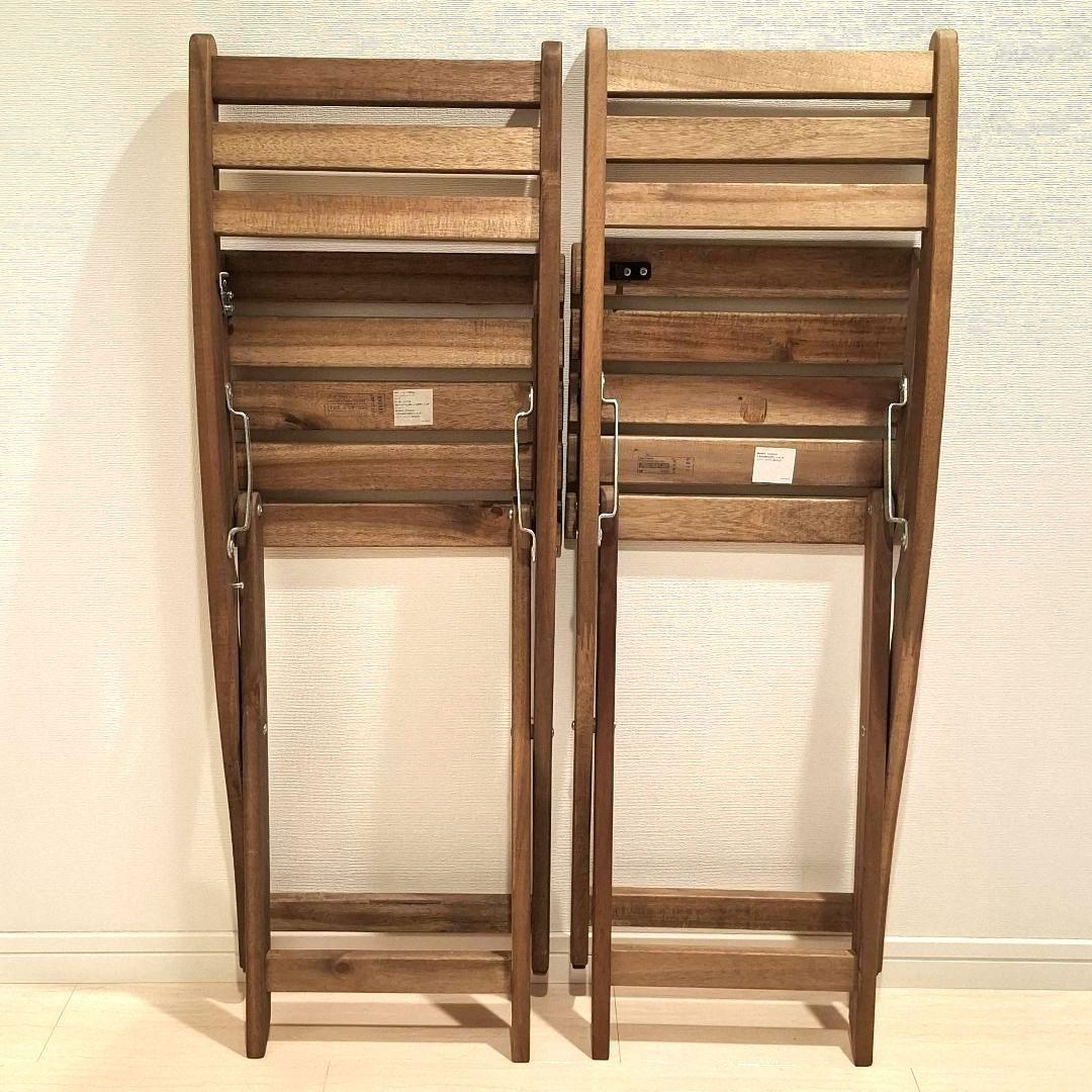 IKEA　ASKHOLMEN アスクホルメン 屋外 テーブル チェア2脚セット