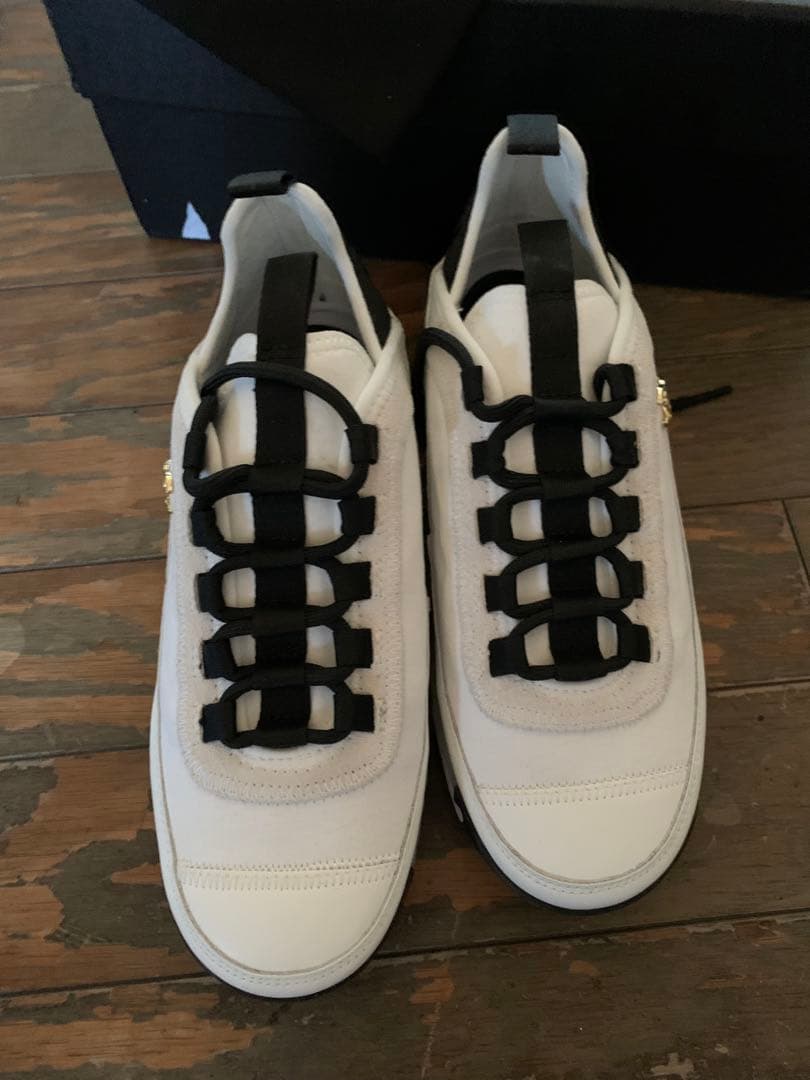 シャネル　マトラッセ　ファブリックスニーカー　アイボリー　37 スエード