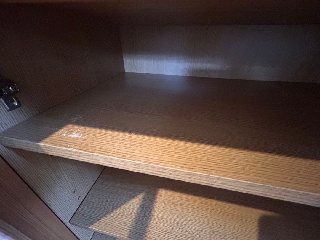 【柿の種】【無印良品】タモ材キャビネット