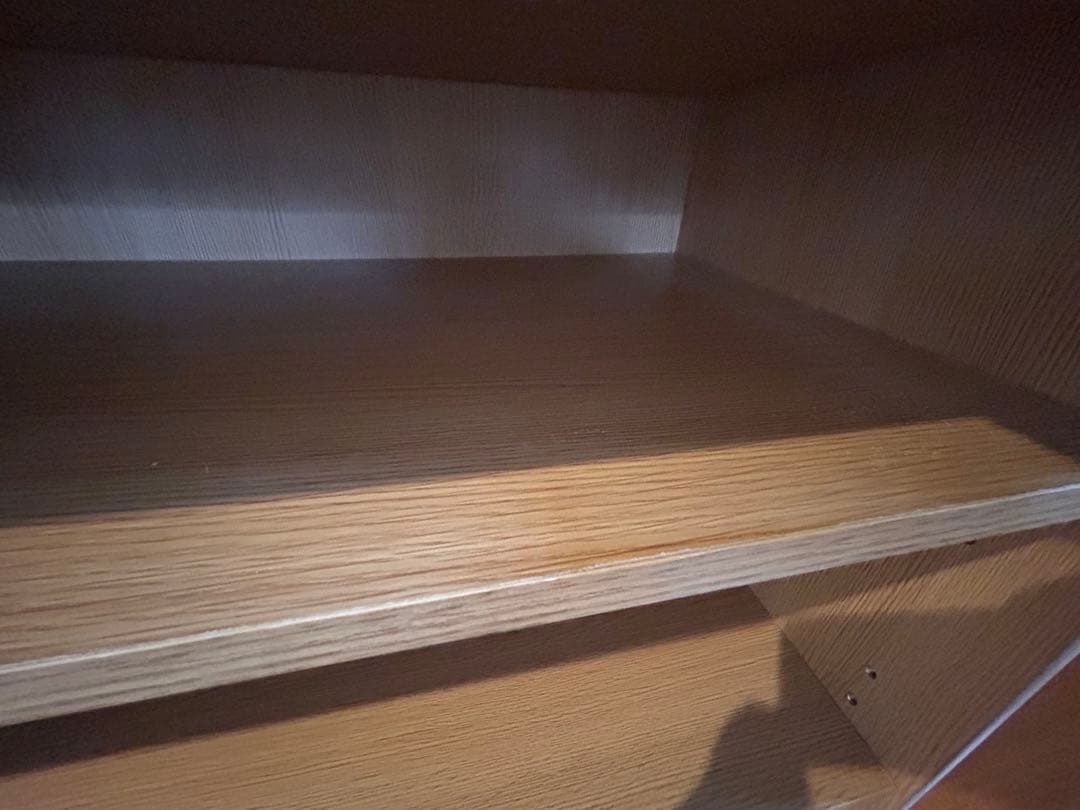 【柿の種】【無印良品】タモ材キャビネット