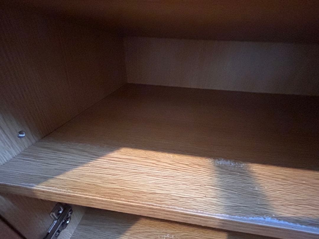 【柿の種】【無印良品】タモ材キャビネット