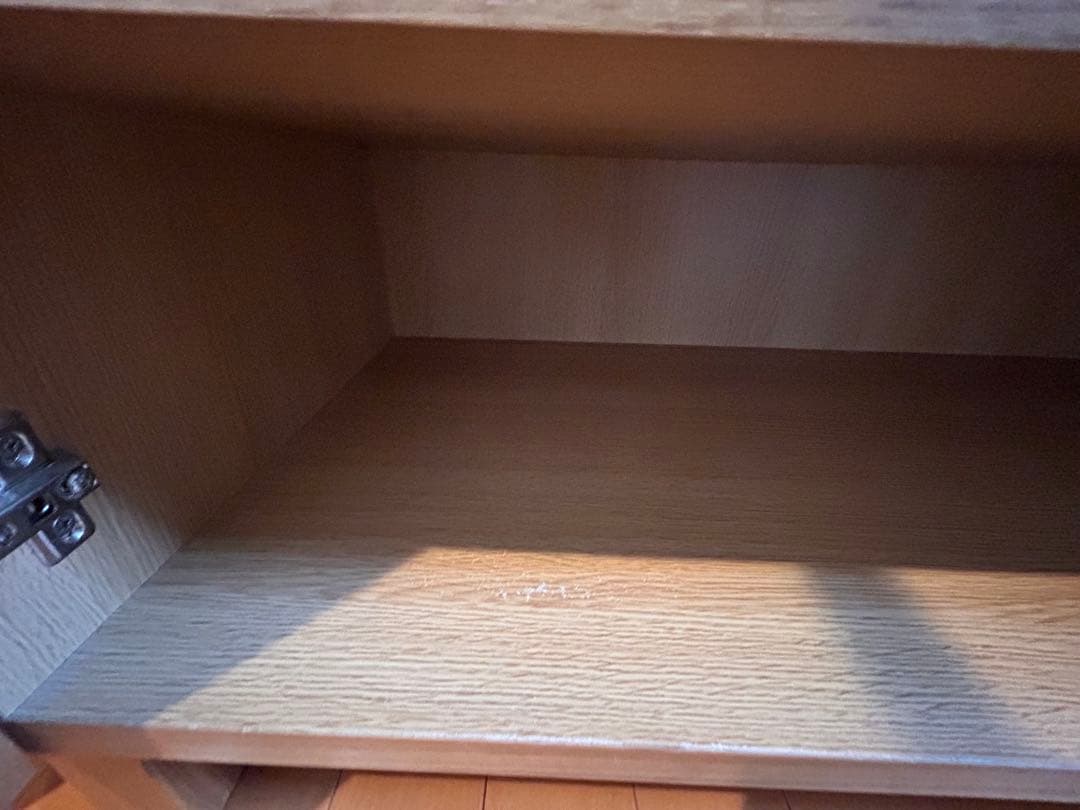 【柿の種】【無印良品】タモ材キャビネット