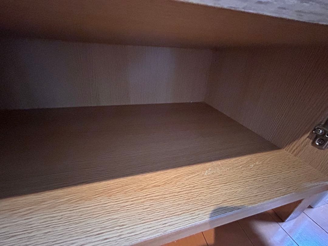 【柿の種】【無印良品】タモ材キャビネット