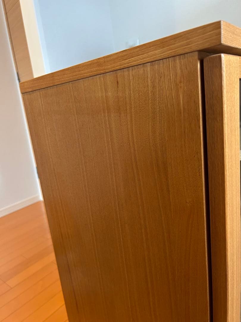 【柿の種】【無印良品】タモ材キャビネット