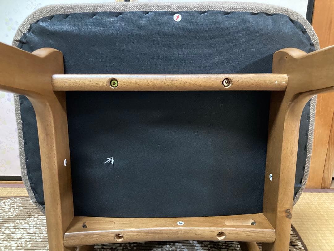 ニトリ リビングダイニング1人用チェア Nシールド リラックスワイド ブラウン