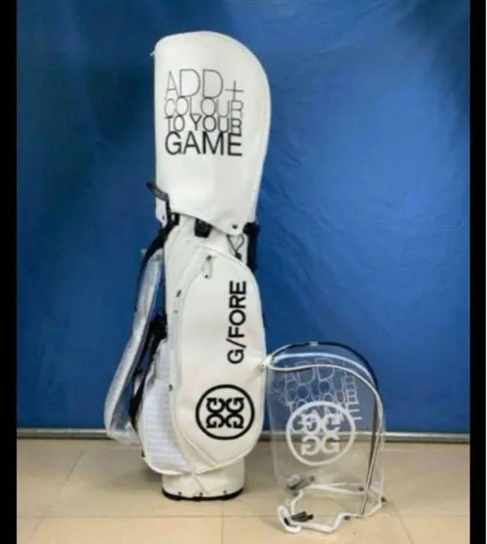 G/FORE ゴルフキャディバッグ 黒白2色 ジーフォア ゴルフバッグ