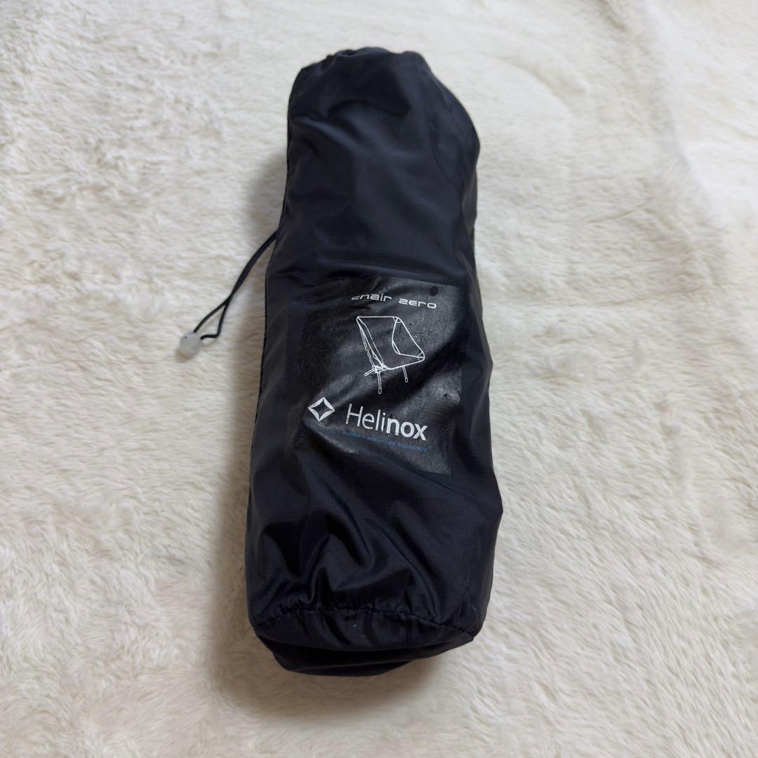 美品　Helinox チェアゼロ　ブラック　スタッフバッグ
