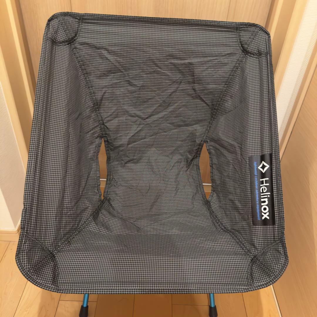 美品　Helinox チェアゼロ　ブラック　スタッフバッグ