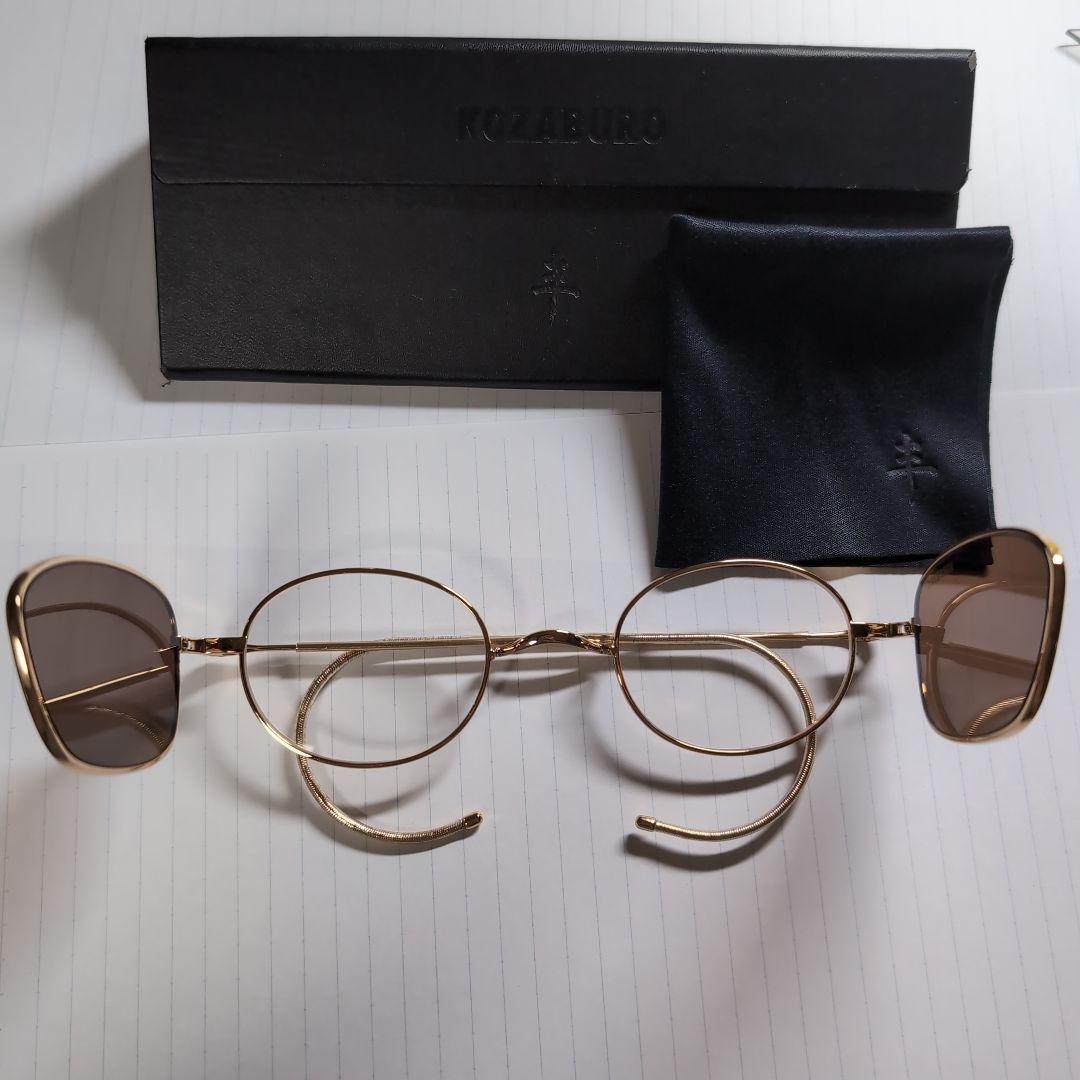 小物 KOZABURO BLINKER GLASSES SHINY GOLD