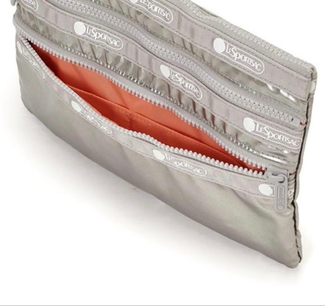 【新品】LeSportsac GINGA シルバーポーチ2点セット