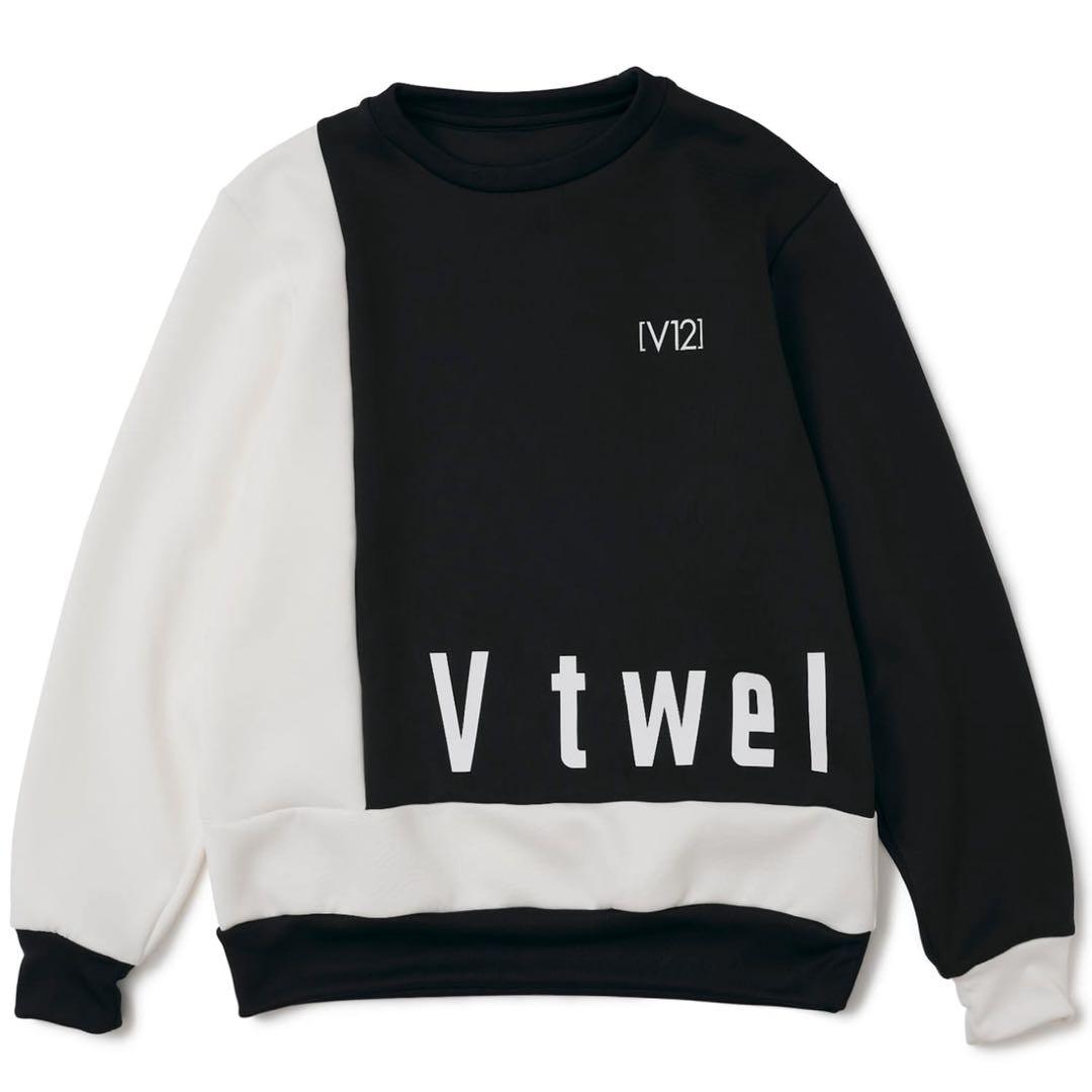 V12 MATTO CREW スウェット トレーナー ロゴ クルーネック