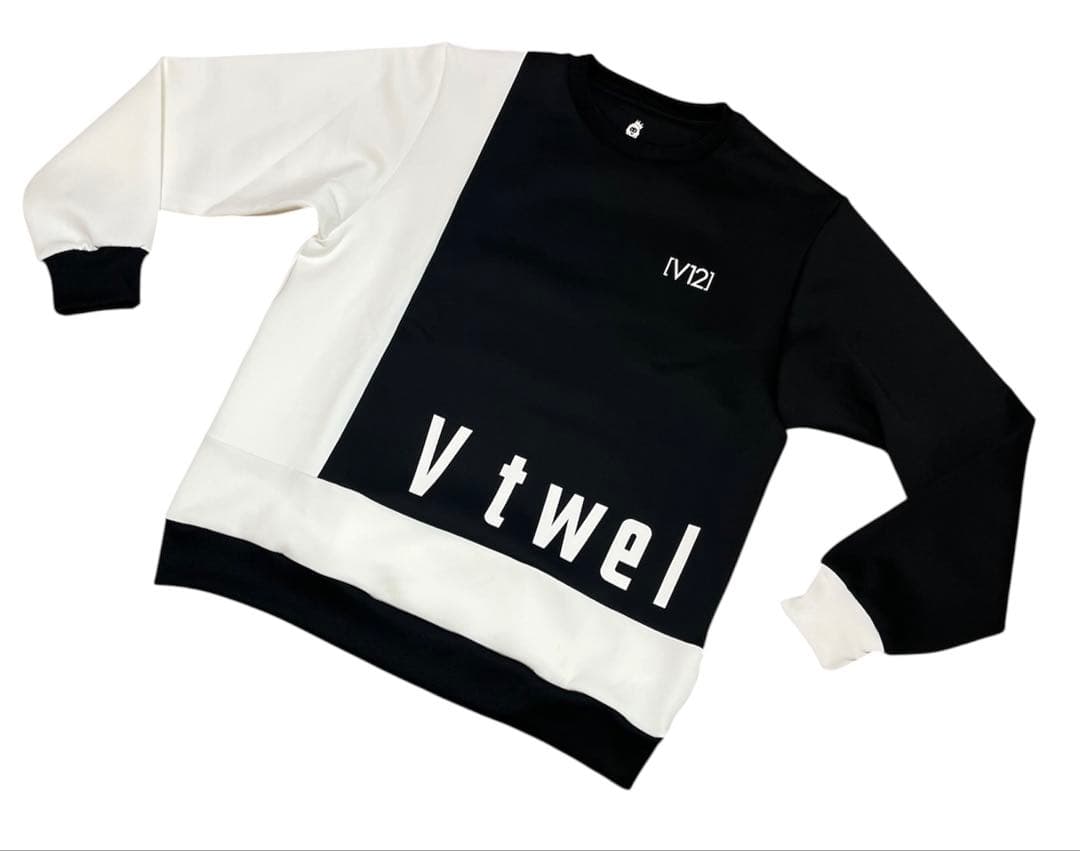 V12 MATTO CREW スウェット トレーナー ロゴ クルーネック