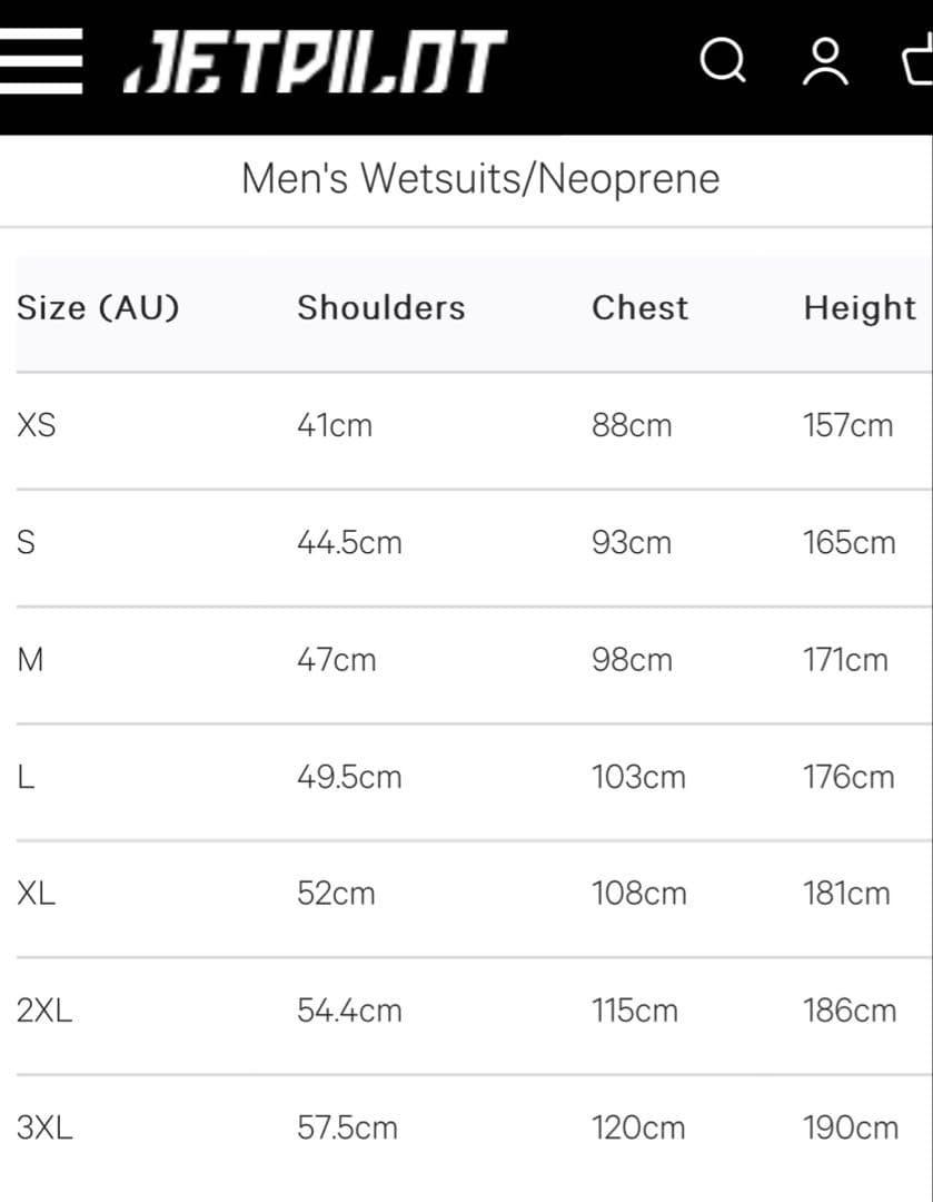 新品JETPILOT スプリングウェットスーツ 黒XL