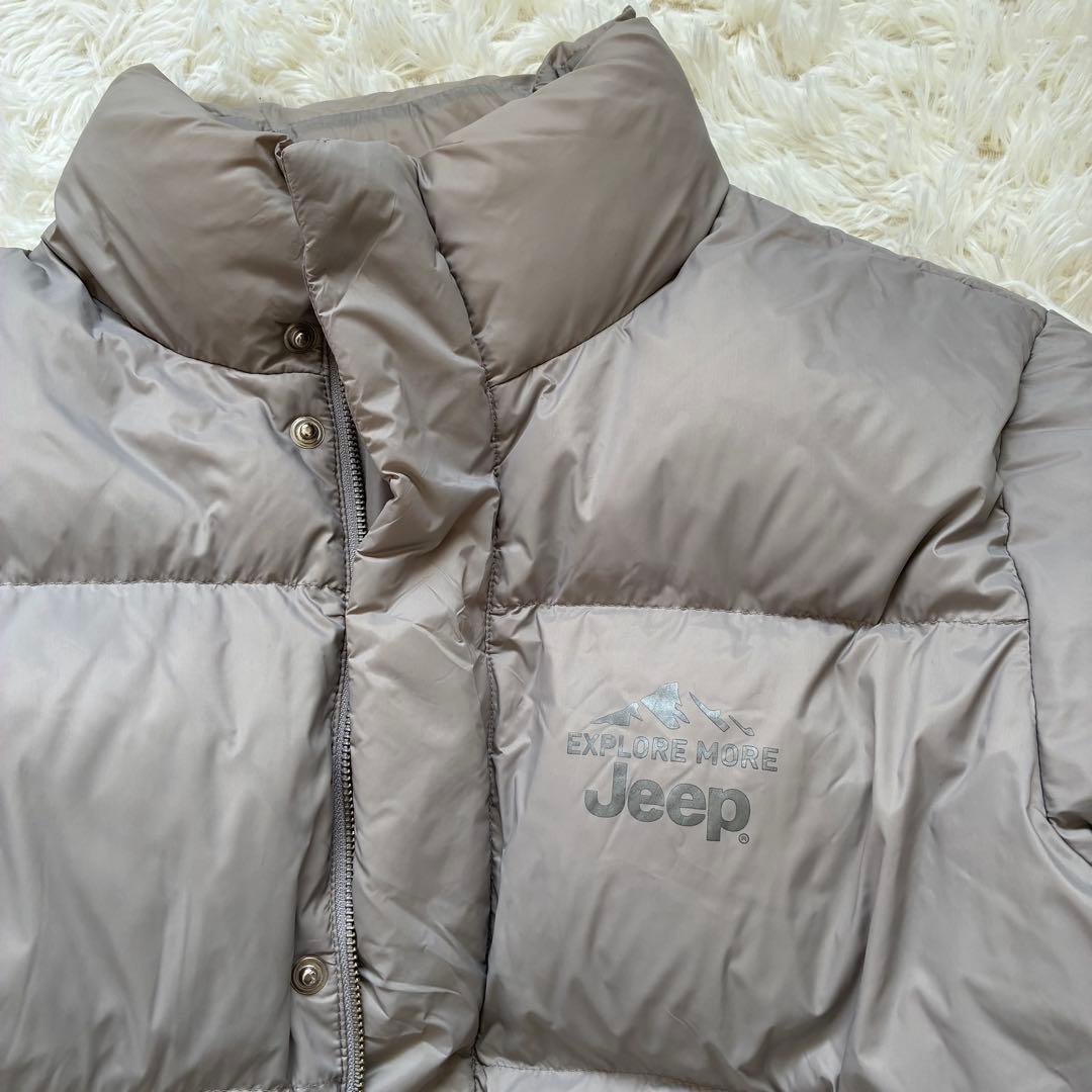 【激レア極美品】jeep classic ダックダウン　グレージュ　肉厚　Ｌ