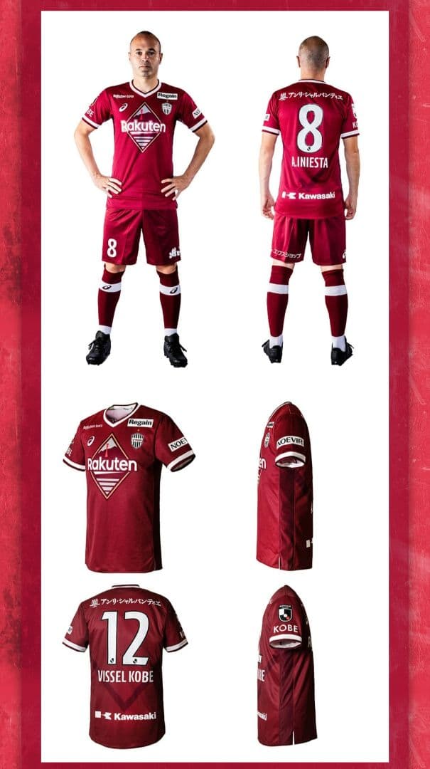 21-22 ヴィッセル神戸 イニエスタ選手 オーセンティックユニフォーム