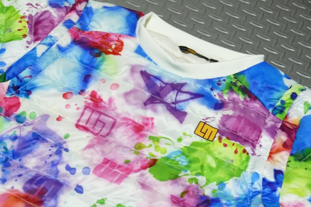 ★新品★ラウドマウス★2wayハイブリッドダウンブルゾン★L★スプラッシュネオン