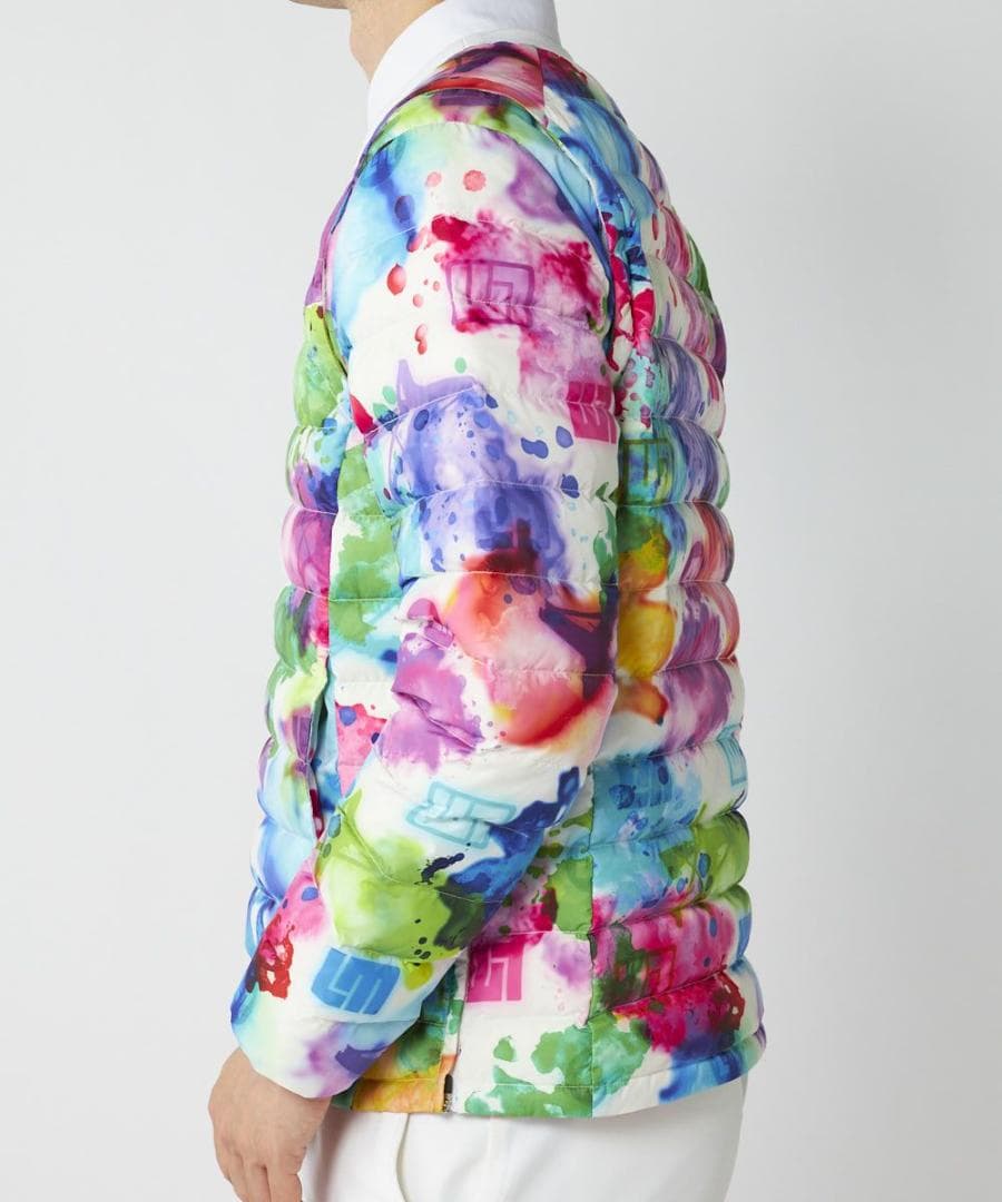 ★新品★ラウドマウス★2wayハイブリッドダウンブルゾン★L★スプラッシュネオン